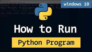 How to Run Python Programs  py files  on Windows 11  All Options [upl. by Ruprecht]