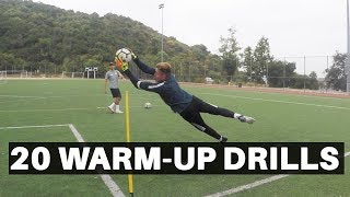 20 Goalkeeper WarmUp Drills  Pro GK [upl. by Yllim602]