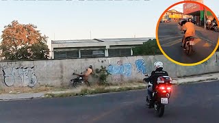 TENTOU ATRAVESSAR O MURO NA FUGA DE MOTO [upl. by Yvaht]