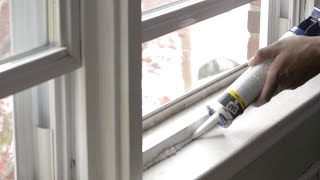 How to caulk your windows inside your house [upl. by Gamin450]