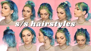 10 EASY HAIRSTYLES FOR SHORT HAIR for Spring Summer 2021 [upl. by Gans]