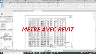 TUTO 39  REVIT Métré avec le logiciel REVIT [upl. by Hamish]