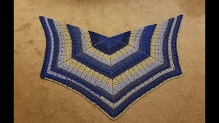 Part 1  The Rivulet Shawl Crochet Tutorial [upl. by Nwahsed]