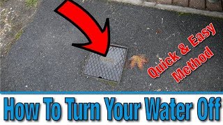 How Do I Turn Off the Mains Water Supply to My House  Tutorial  DIY Hacks [upl. by Ardnaeel]