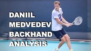 Daniil Medvedev Backhand Analysis [upl. by Pine403]