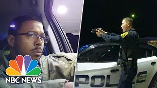 WATCH Police Pull Guns On AfroLatino Army Officer In Traffic Stop  NBC News [upl. by Thorlie]