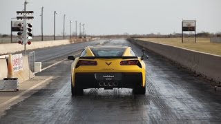 2015 C7 Corvette with 8speed Auto  14 Mile Testing [upl. by Holleran504]