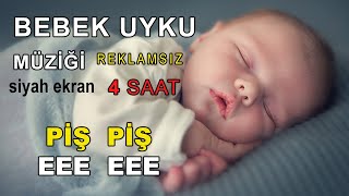 Bebek Uyku Müziği  Piş Piş Anne Sesi Ninni 4 saat REKLAMSIZ [upl. by Siuoleoj973]