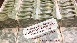 Make Soap at Home  Testing 4 CP Soap Recipes included  How to use Soap Calc  Ellen Ruth Soap [upl. by Nidia]