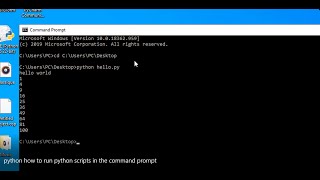 How To Run Python Scripts With The Command Prompt [upl. by Ladnek]