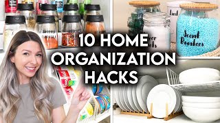 10 CLEVER HOME ORGANIZATION IDEAS  STORAGE HACKS [upl. by Teemus976]