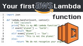 Your first AWS Lambda function ever  Very simple example [upl. by Oiralednac508]