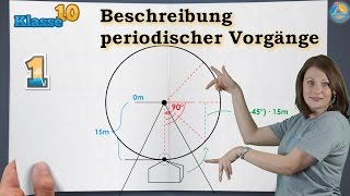 Periodische Vorgänge  Trigonometrie  Klasse 10 ★ Übung 1 [upl. by Haerr]