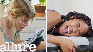 Getting My First Tattoo In 8 Steps  Ive Never Tried  Allure [upl. by Shelden]