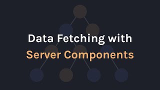 Data Fetching with React Server Components [upl. by Llerod]