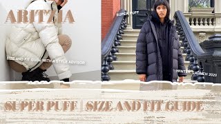 ARITZIA  SUPER PUFF SIZE amp FIT GUIDE [upl. by Barsky]