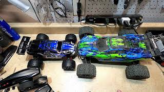 Comparing the Traxxas Rustler 4x4 VXL vs 116 E Revo [upl. by Misaq]