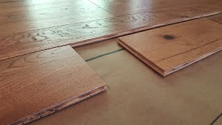 How To Install Engineered Hardwood Flooring [upl. by Nyssa970]