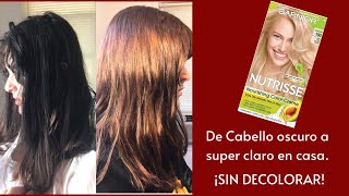 Aclara tu cabello sin decolorar RUBIO GARNIER 100 Fácil y rápido [upl. by Abott587]