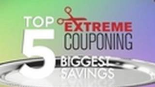 Top Five Biggest Coupon Savings  Extreme Couponing [upl. by Filomena]