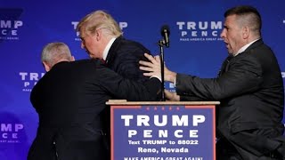 Donald Trump rushed off stage during rally in Nevada [upl. by Nitreb]