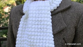 How to crochet a scarf  pattern for beginners [upl. by Ilona]