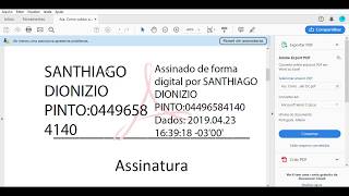 3  Como validar assinatura digital no Adobe Acrobat Reader DC [upl. by Yednil]