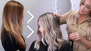 High Lift Blonde Balayage Tutorial Ft NEW Redken Shades EQ10s [upl. by Timus706]