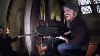 Handpumped Pipe Organ from 1850 [upl. by Anaitit309]