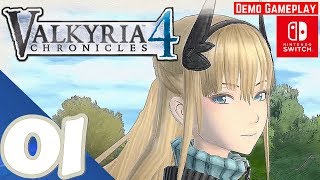 Valkyria Chronicles 4 Switch  Gameplay Walkthrough Part 1 PrologueChapter 1  No Commentary [upl. by Nylaj197]