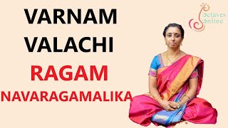 Varnam  Valachi Vachi  Ragam  Navaraga Malika Learning mode [upl. by Asum]