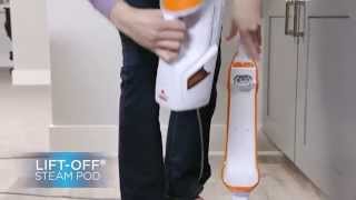 PowerFresh Lift Off Steam Mop Pet  Orange [upl. by Atwahs]