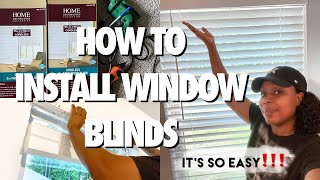 NEW HOME UPDATE HOW TO INSTALL CORDLESS BLINDS  HOME DECORATORS COLLECTION [upl. by Wandie]