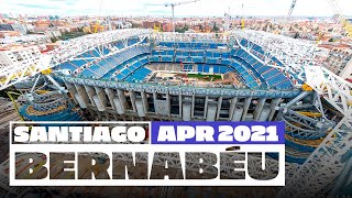 🏗️ NEW Santiago Bernabéu stadium works April 2021  Real Madrid [upl. by Sev749]