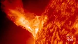 Massive Solar Eruption Captured By NASA [upl. by Gerrilee871]