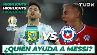 Highlights  Argentina vs Chile  Copa América 2021  Grupo AJ1  TUDN [upl. by Oicnanev]