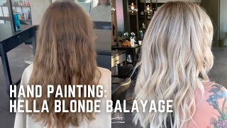 Brunette to Blonde Balayage Transformation  tutorial and formulas included [upl. by Rhyne]