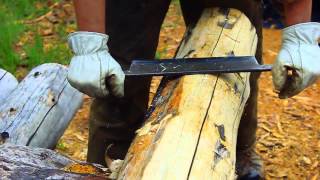 The Drawknife Part 1  Tips amp Techniques for Hand Peeling Logs [upl. by Nnylcaj880]