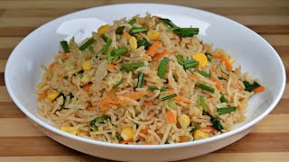 Mauritian Cuisine How To Make Easy Vegetables Fried Rice Recipe  Recette Riz Frit [upl. by Nylauqcaj]