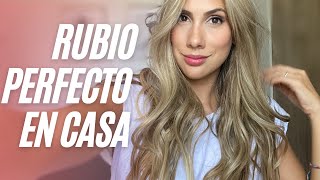 Tono de Rubio perfecto en casa [upl. by Annaes]