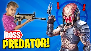 Unlocking PREDATOR Boss in FORTNITE  Royalty Gaming [upl. by Anirbes]