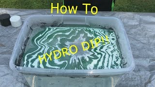 How to HYDRO DIP ANYTHING using SPRAY PAINT [upl. by Aivilo]