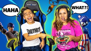 TEACHING My MOM How to Play FORTNITE BAD IDEA  Royalty Gaming [upl. by Schweitzer]