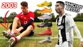 Testing ALL of Cristiano Ronaldos Football Boots 20032019 [upl. by Mharg]