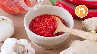 Chilli Garlic Sauce  Cili Garam  LONG LASTING Nyonya Cooking [upl. by Kroll285]