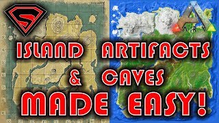 ARK SURVIVAL EVOLVED THE ISLAND ARTIFACTS amp CAVES MADE EASY [upl. by Mariken505]