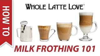 Milk Frothing for Beginners [upl. by Nordna235]