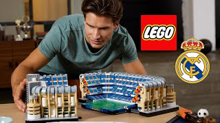 LEGO Real Madrid Santiago Bernabéu Stadium Builds Itself [upl. by Cchaddie]