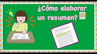 ¿Cómo hacer un resumen [upl. by Ahsienad]