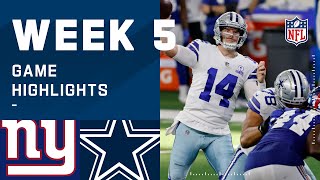 Giants vs Cowboys Week 5 Highlights  NFL 2020 [upl. by Ultun]